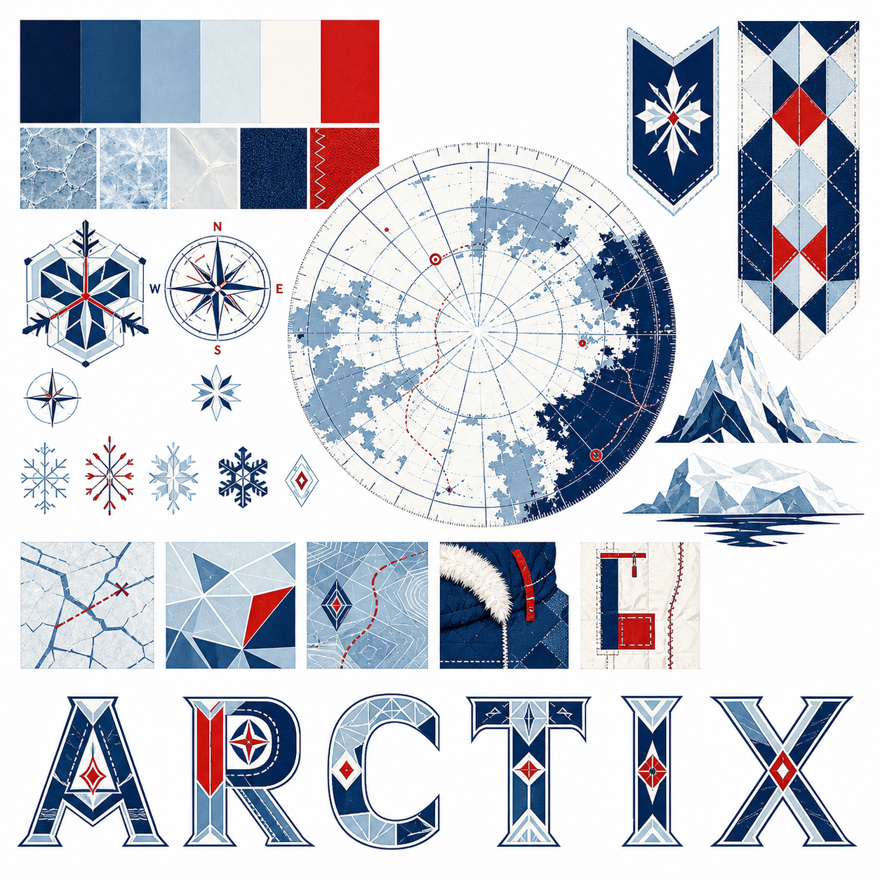 Planche inspiration couleur expedition arctique