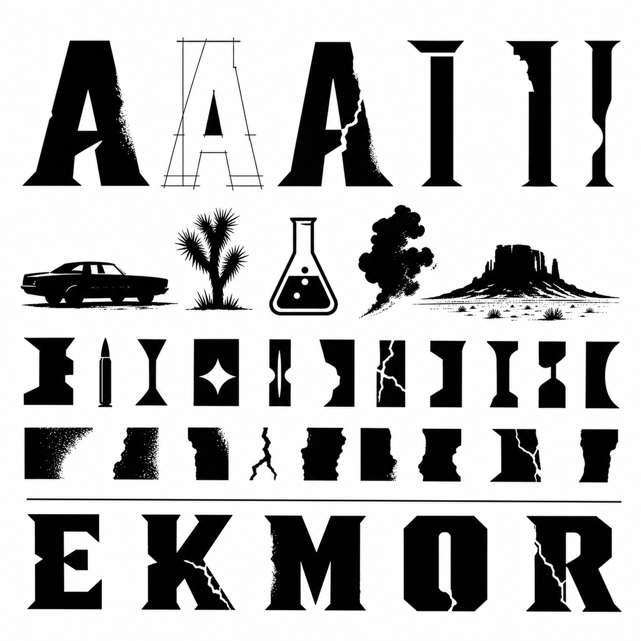 Planche inspiration noir et blanc Breaking Bad