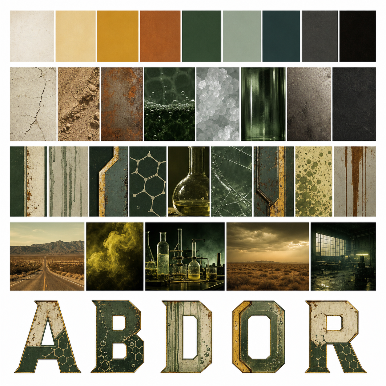 Planche inspiration couleur Breaking Bad
