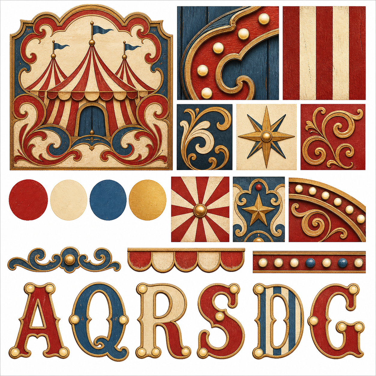 Planche inspiration couleur cirque