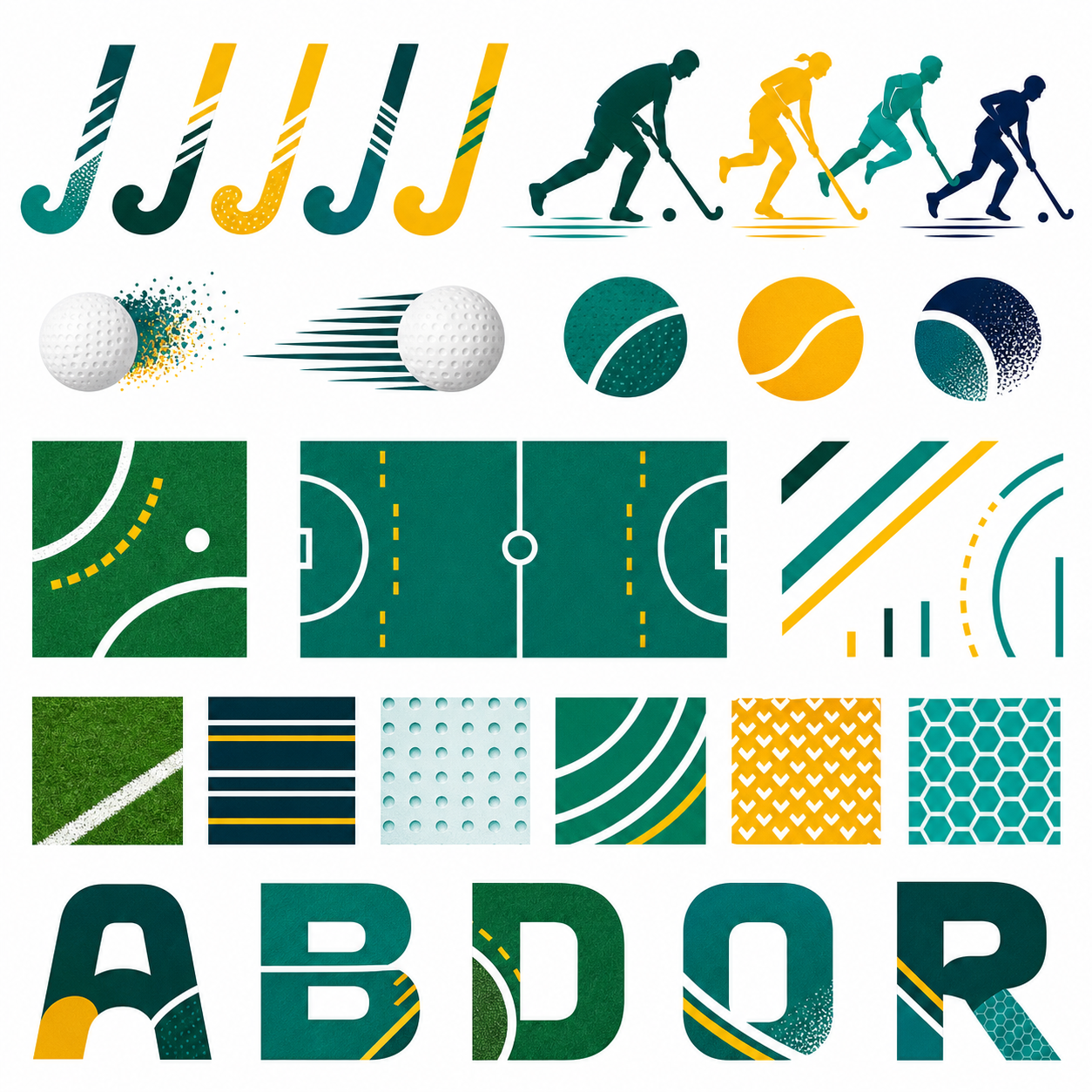 Planche inspiration couleur field hockey Australia